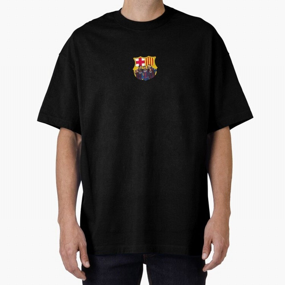 Barcelona logo, Massi, Neymar and Suar Premium T-Shirt Stand Proud for FIFA World Cup 2026 Capturing Neymar, Netherlands Energy, Retro Football Energy, Iconic Rivalries, Trophy Chase Drama and Stadium Atmosphere; Built for Supporters Chasing Trophy