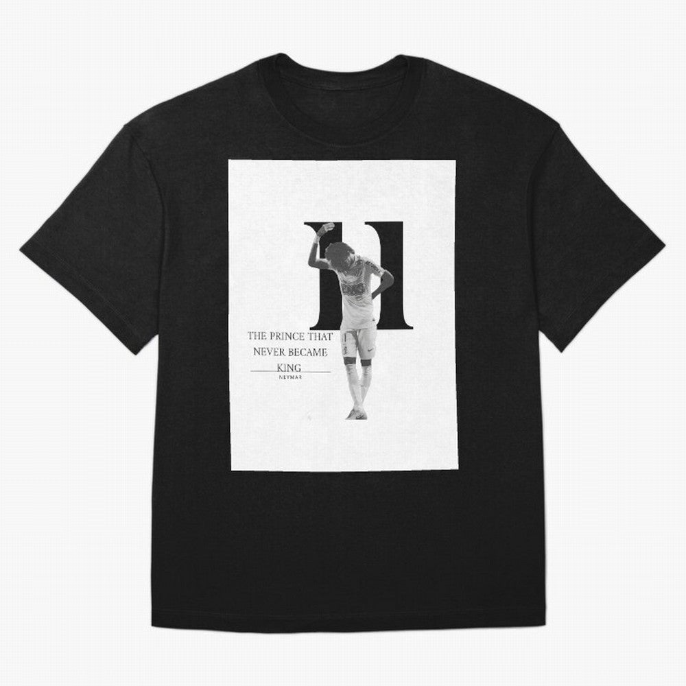 The Prince that never became king- neymar jr quote Graphic T-Shirt Remember Iconic Moments from FIFA World Cup 2026 for Fans of Haaland and Mbappe and Spain, Bringing Classic Soccer Heritage, Championship Pressure, Fan Loyalty and International