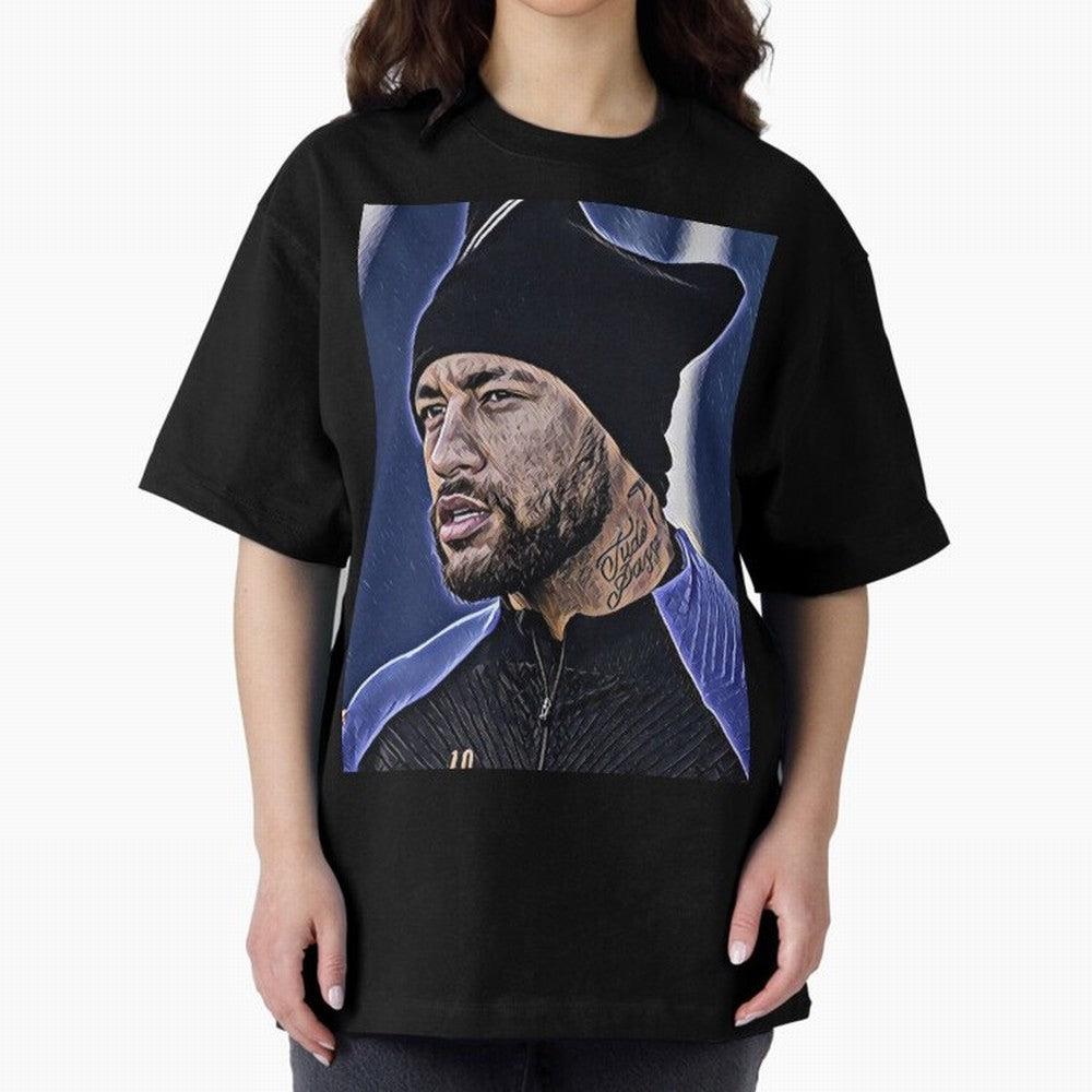 Neymar All Time Greatest Footballer Oversized T-Shirt Show Your Love for Global Football Passion for FIFA World Cup 2026 Group Stage, Made for Cristiano Ronaldo, France and Portugal, Soccer Culture, Superstar Moments, National Team Dreams and
