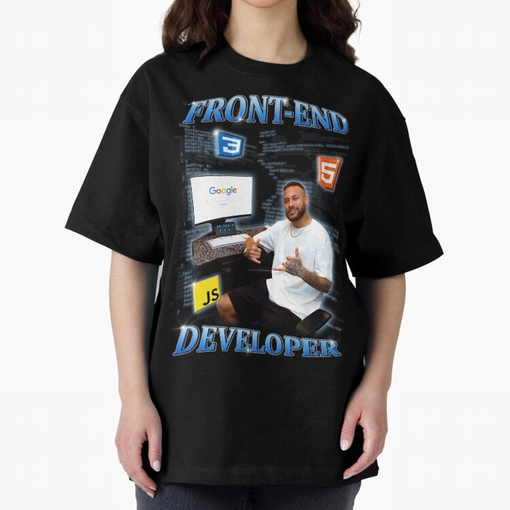 Front-end Developer Neymar - English Classic T-Shirt Bring World Football Passion into Global Football Passion for FIFA World Cup 2026 Group Stage, Featuring Mbappe and Neymar, Argentina and Brazil, Classic Soccer Heritage, Championship Pressure,