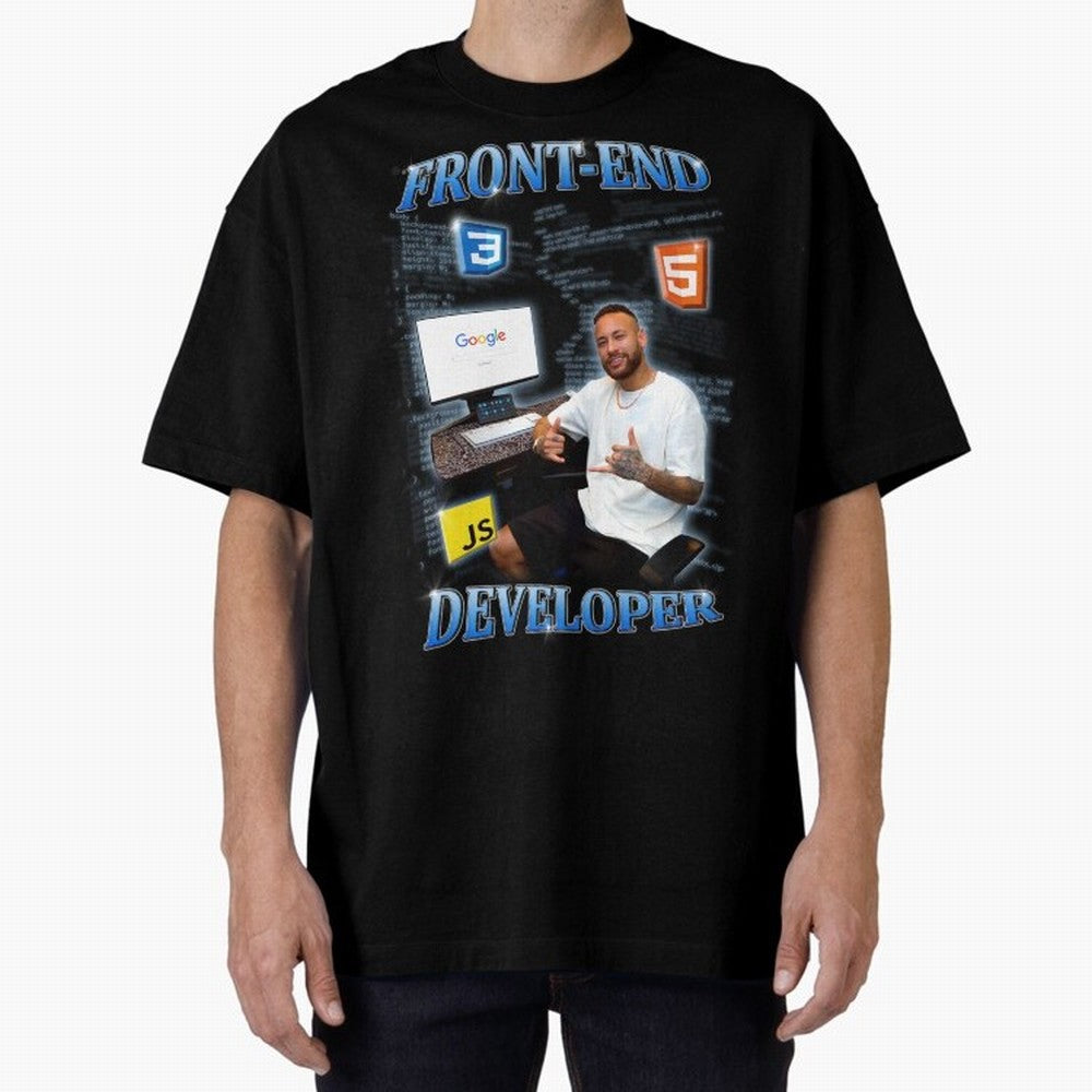 Front-end Developer Neymar - English Classic T-Shirt Bring World Football Passion into Global Football Passion for FIFA World Cup 2026 Group Stage, Featuring Mbappe and Neymar, Argentina and Brazil, Classic Soccer Heritage, Championship Pressure,