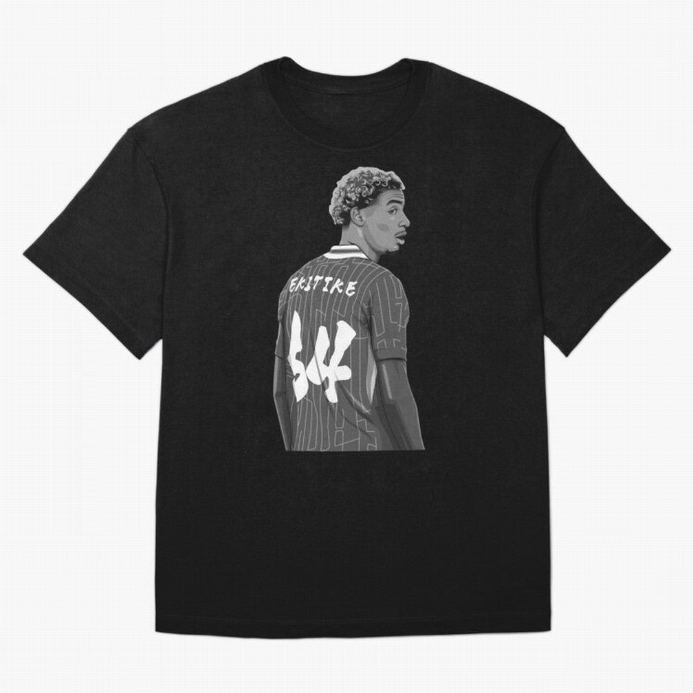 Hugo Ekitike Black and White Version Classic T-Shirt Show Championship Spirit for FIFA World Cup 2026 Inspired by Mbappe, Portugal Energy, Fan Favorite Moments, National Team Passion, Big Match Drama and Soccer History; Created for Match Day
