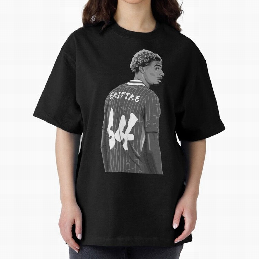 Hugo Ekitike Black and White Version Classic T-Shirt Show Championship Spirit for FIFA World Cup 2026 Inspired by Mbappe, Portugal Energy, Fan Favorite Moments, National Team Passion, Big Match Drama and Soccer History; Created for Match Day