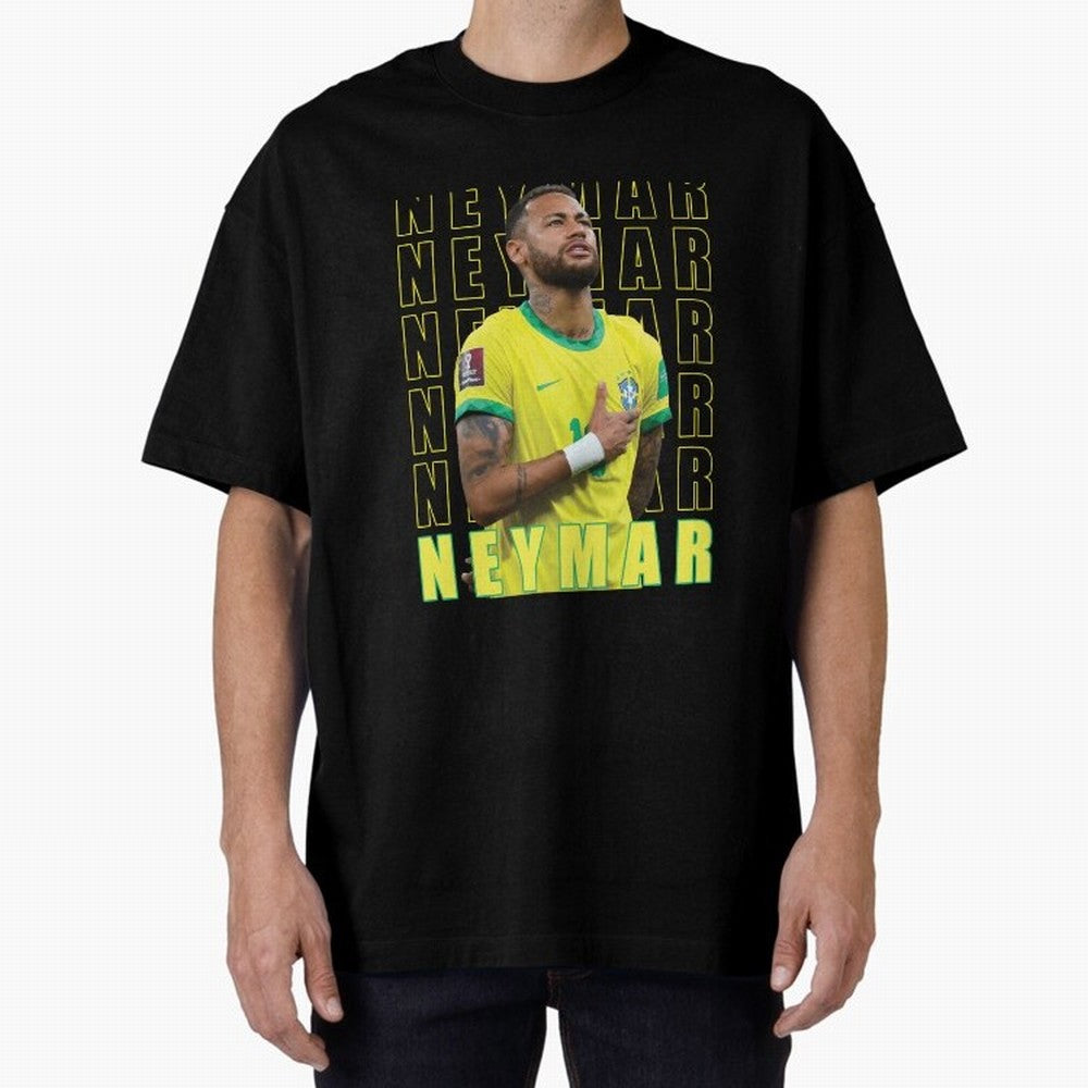 Neymar Brazil Design Oversized T-Shirt Bring Bold Fan Energy to FIFA World Cup 2026 Inspired by Cristiano Ronaldo, Haaland and CR7, France Energy, Football History, Final Match Energy, Crowd Noise and Once in a Lifetime Moments; Perfect for