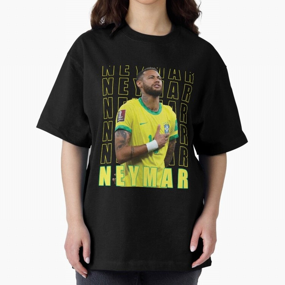 Neymar Brazil Design Oversized T-Shirt Bring Bold Fan Energy to FIFA World Cup 2026 Inspired by Cristiano Ronaldo, Haaland and CR7, France Energy, Football History, Final Match Energy, Crowd Noise and Once in a Lifetime Moments; Perfect for