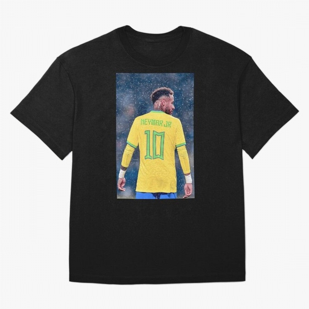 Neymar 10 Brasil world cup 2022 Oversized T-Shirt Feel the Roar of FIFA World Cup 2026 with Messi, Neymar and Mbappe, Argentina, France and Brazil Energy, Championship Spirit, Famous Goals, Roaring Crowds and International Football Unity; Great for