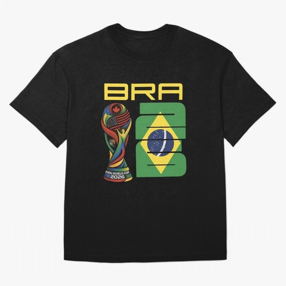 Brazil Soccer World Cup 2026 Fan Art - Selecao 2026 Essential T-Shirt Celebrate Football Heritage in Global Football Passion for FIFA World Cup 2026 Group Stage, Inspired by Cristiano Ronaldo, Haaland and CR7, Argentina and Brazil, Tournament Hype,