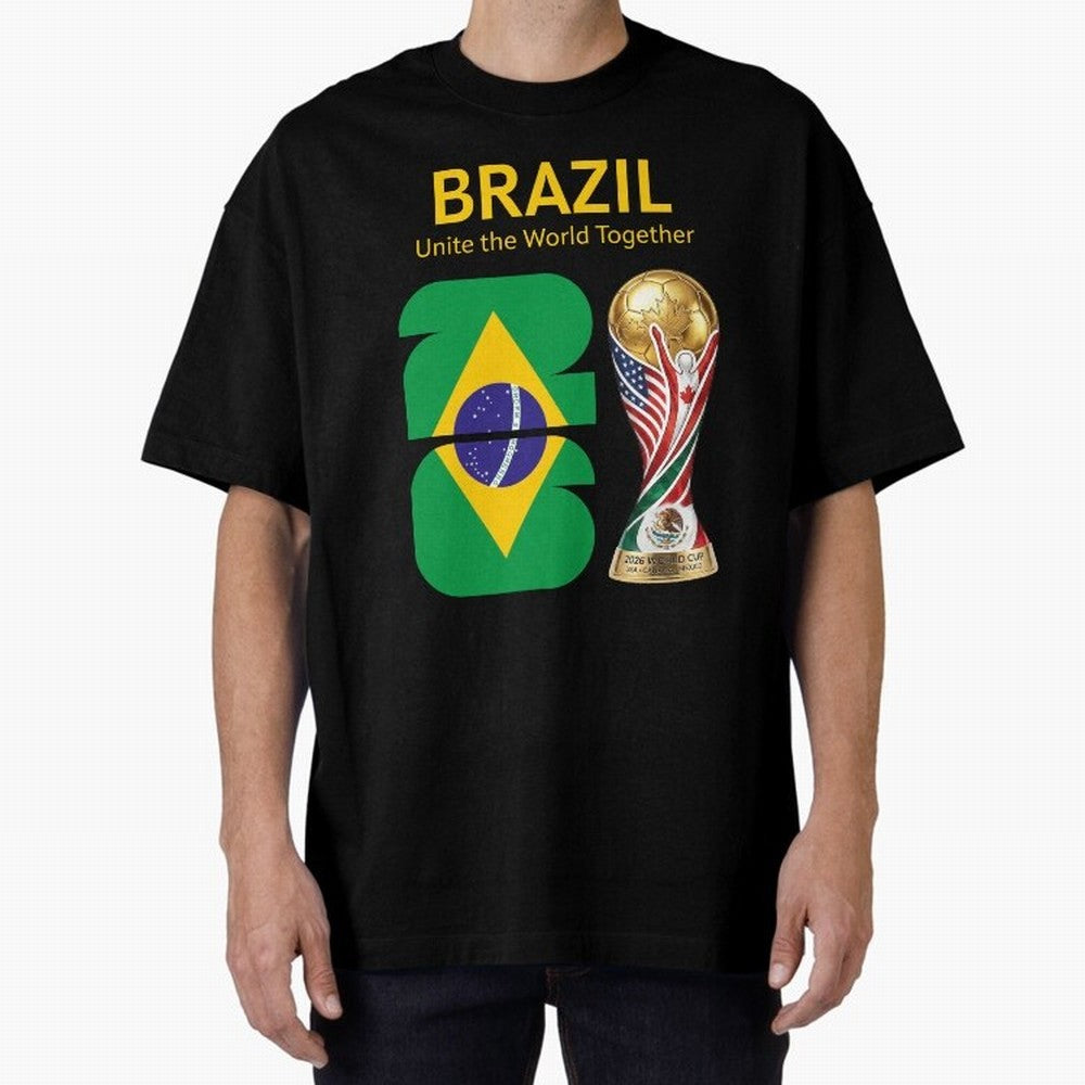 World Cup 2026, IMG 017, BRAZIL 001 Classic T-Shirt Represent FIFA World Cup 2026 Group Stage for Fans of Mbappe and Neymar and Spain and Netherlands, Bringing Global Supporter Spirit, Legendary Goals, National Colors and Tournament Celebration;