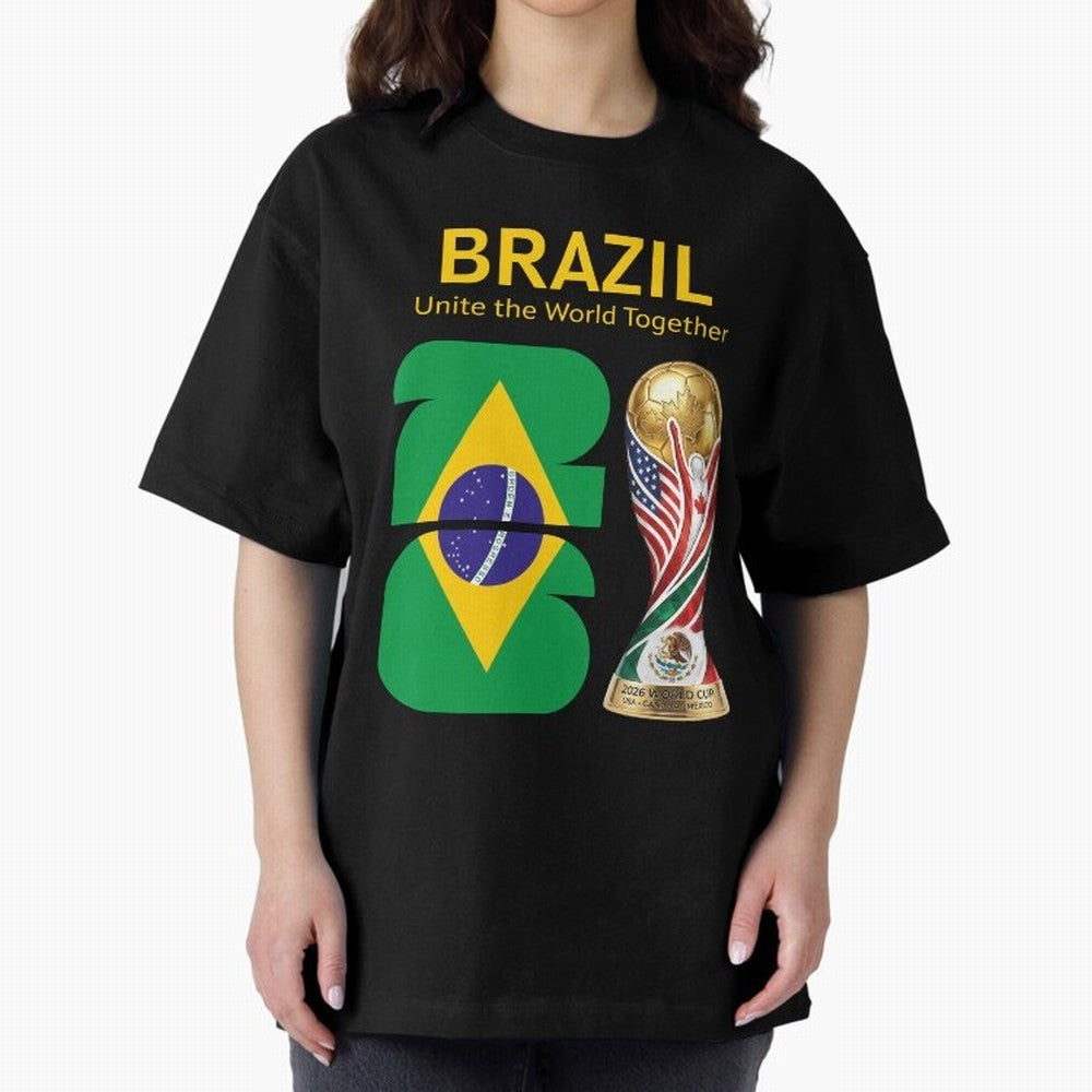 World Cup 2026, IMG 017, BRAZIL 001 Classic T-Shirt Represent FIFA World Cup 2026 Group Stage for Fans of Mbappe and Neymar and Spain and Netherlands, Bringing Global Supporter Spirit, Legendary Goals, National Colors and Tournament Celebration;