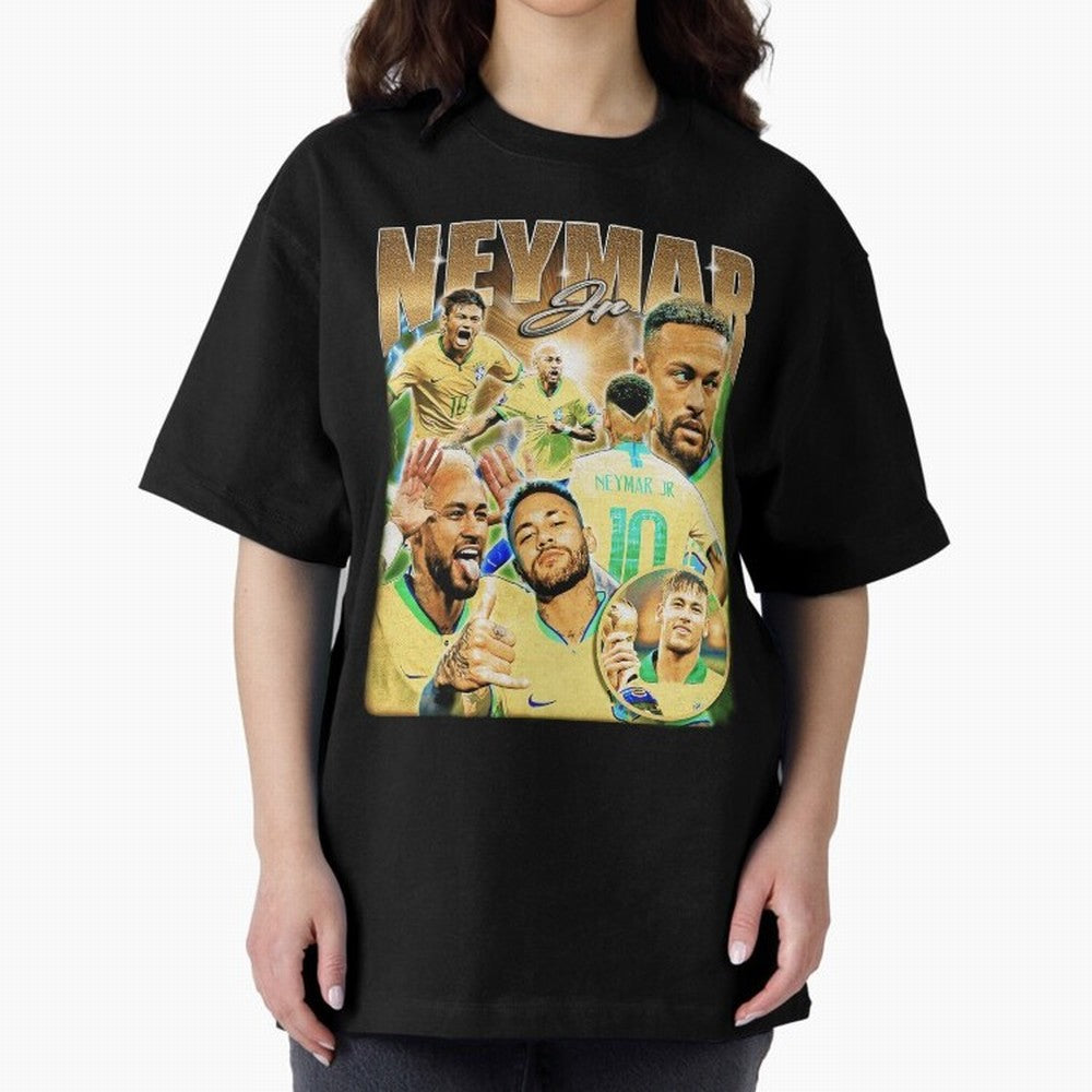The Best Neymar 10 Vintage 90s Vintage Bootleg Style Oversized T-Shirt Celebrate Unforgettable Nights in the FIFA World Cup 2026 USA Canada Mexico Journey through CR7 Highlights, Brazil Pride, Global Supporter Spirit, Legendary Goals, National