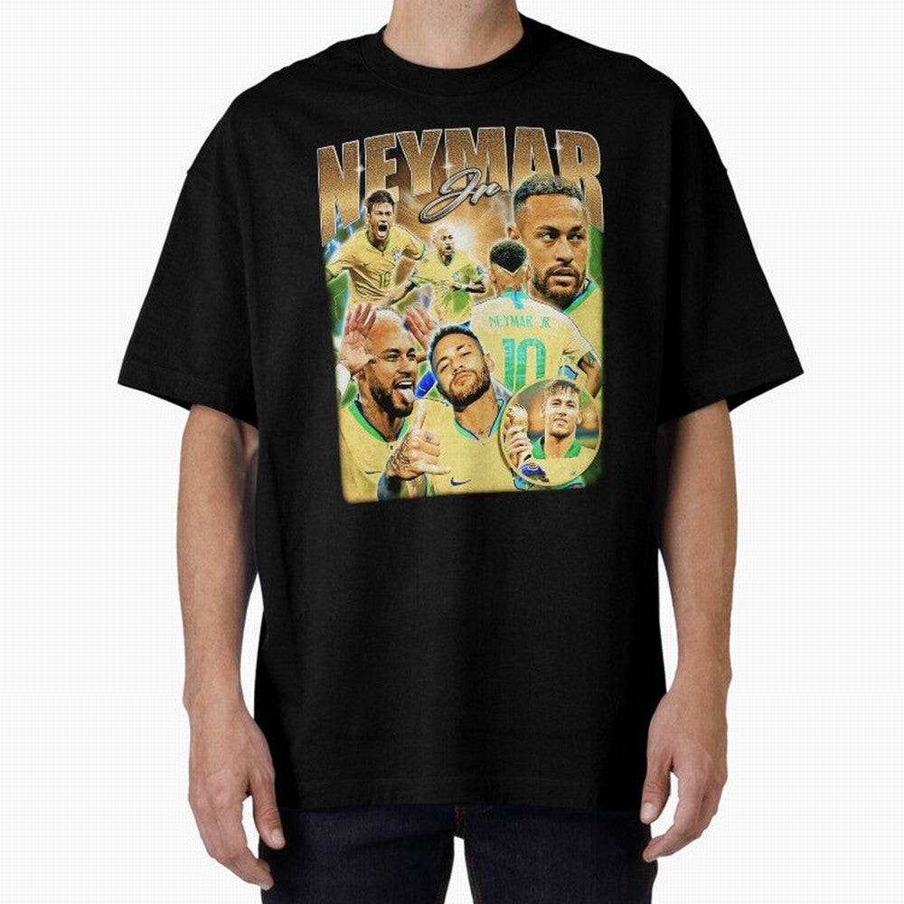 The Best Neymar 10 Vintage 90s Vintage Bootleg Style Oversized T-Shirt Celebrate Unforgettable Nights in the FIFA World Cup 2026 USA Canada Mexico Journey through CR7 Highlights, Brazil Pride, Global Supporter Spirit, Legendary Goals, National