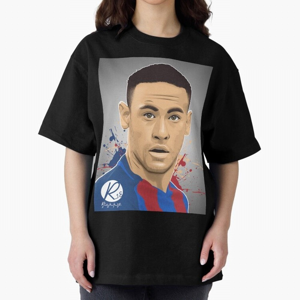 NEYMAR Oversized T-Shirt Upgrade Match Day Hype around FIFA World Cup 2026 Group Stage, CR7, Portugal, Classic Soccer Heritage, Championship Pressure, Fan Loyalty and International Pride; Perfect for Supporters Who Want Bold Football Energy, Global