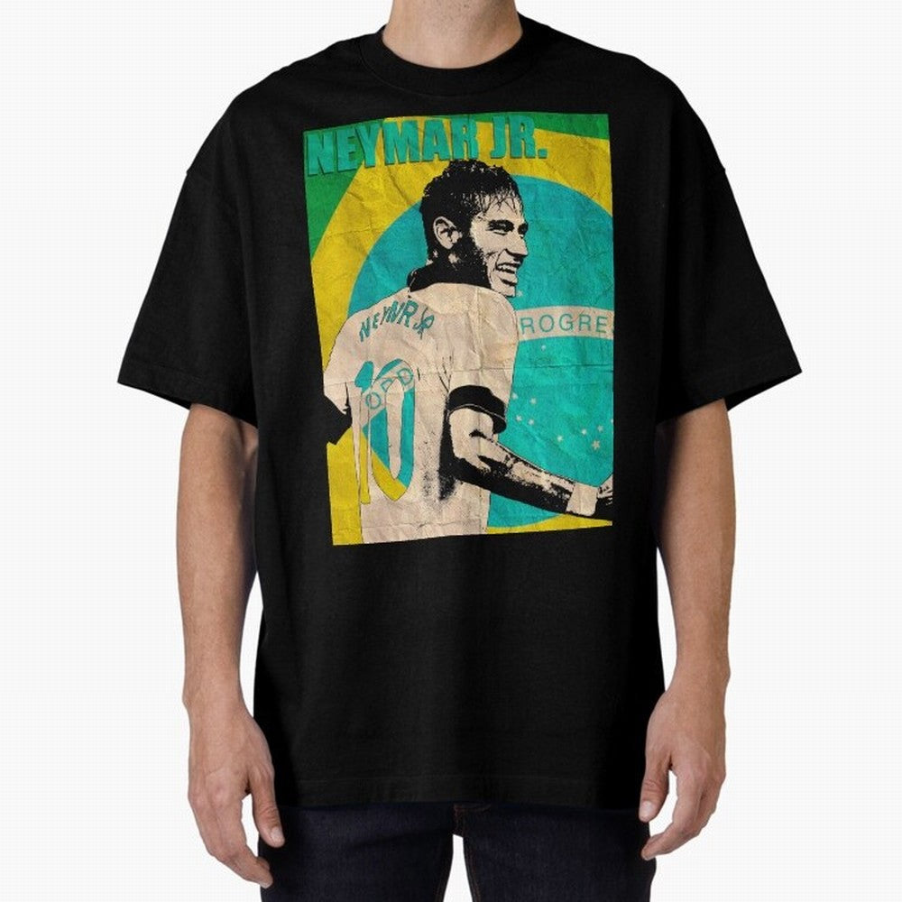 Neymar Oversized T-Shirt Carry FIFA World Cup 2026 Filled with Cristiano Ronaldo, Portugal, Spain and Germany Energy, Soccer Culture, Superstar Moments, National Team Dreams and Competitive Fire; Great for Watch Parties, Sports Bars, Family Nights,