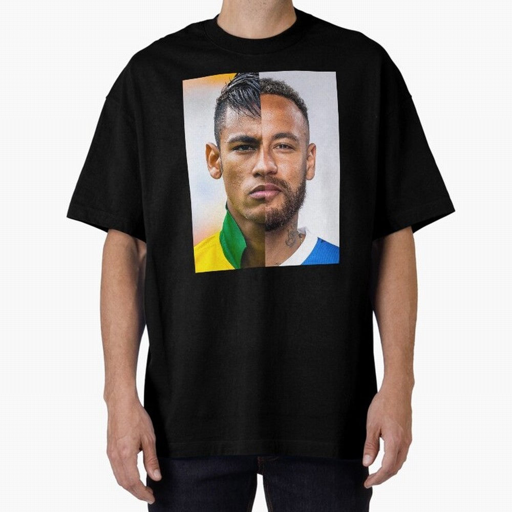 Neymar Oversized T-Shirt Honor Champions and Dreams in FIFA World Cup 2026 Group Stage Connected to Mbappe and Neymar, Brazil, Portugal and Argentina Energy, Football Passion, Legendary Performances, Festival Vibes and Supporter Community; Made for