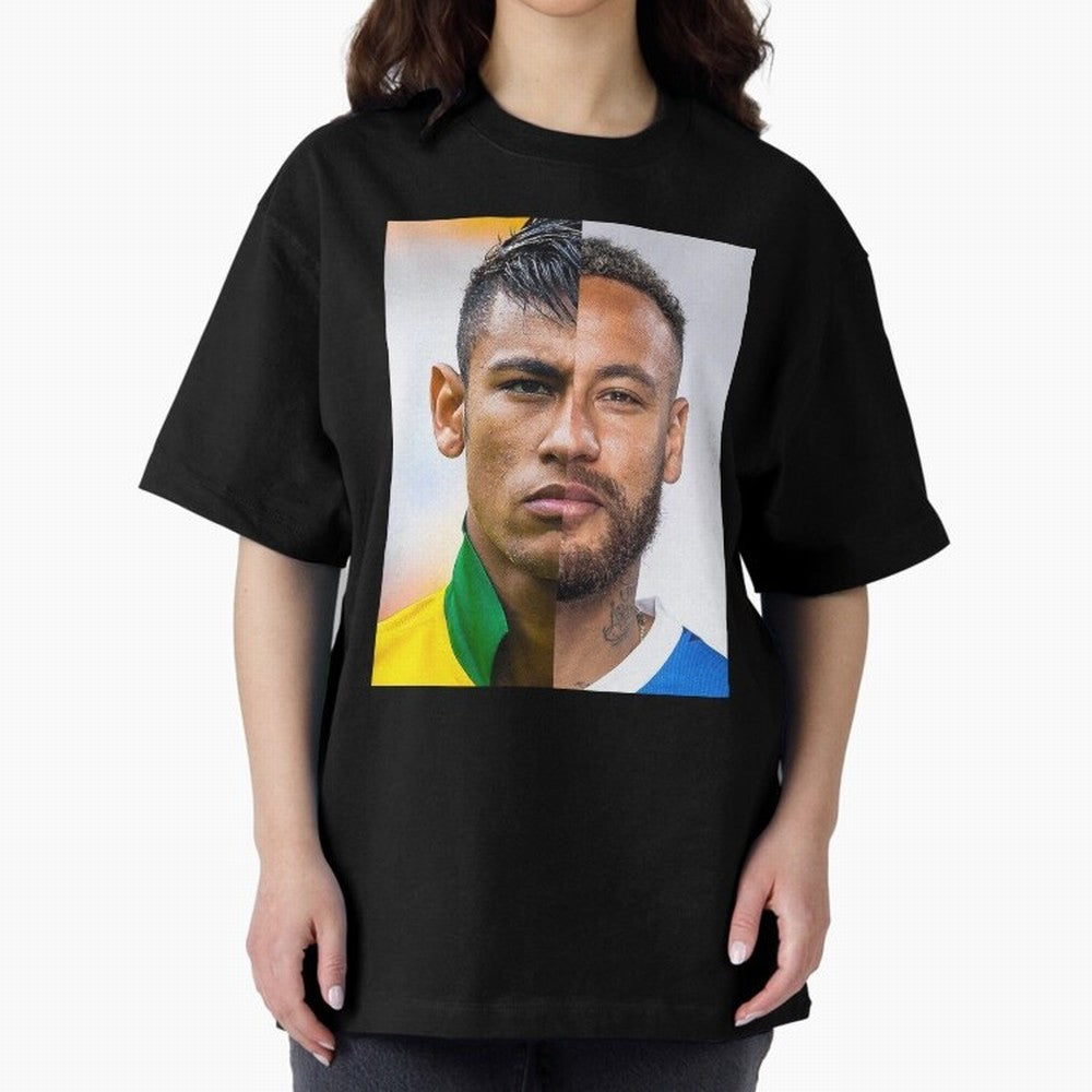 Neymar Oversized T-Shirt Honor Champions and Dreams in FIFA World Cup 2026 Group Stage Connected to Mbappe and Neymar, Brazil, Portugal and Argentina Energy, Football Passion, Legendary Performances, Festival Vibes and Supporter Community; Made for