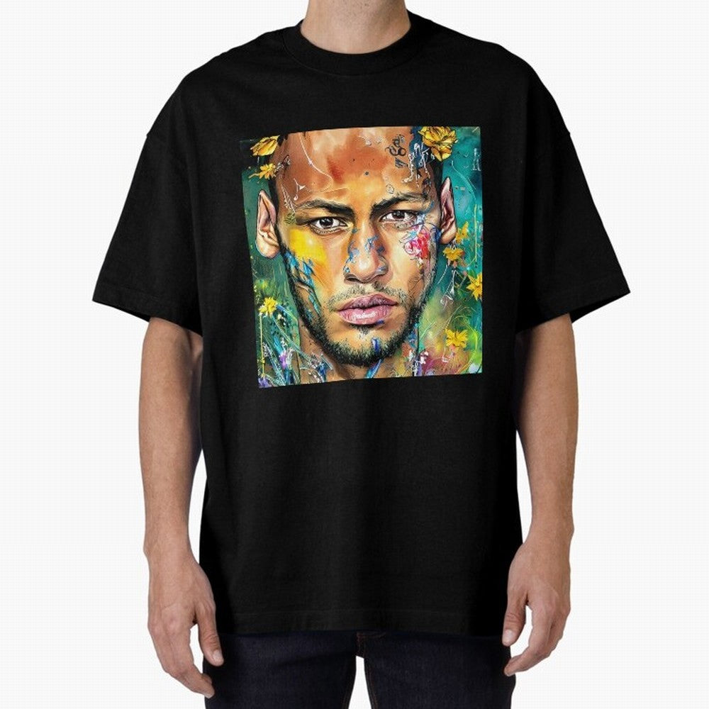 Neymar Oversized T-Shirt Bring a Vintage Feel to FIFA World Cup 2026 for Fans of Cristiano Ronaldo, Haaland and CR7 and Argentina, Bringing Classic Soccer Heritage, Championship Pressure, Fan Loyalty and International Pride; Perfect for People Who