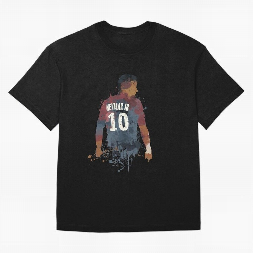 Neymar Brazilian Legend Art Oversized T-Shirt Relive Legendary Nights from FIFA World Cup 2026 for Fans of Mbappe and England and Germany, Bringing Soccer Culture, Superstar Moments, National Team Dreams and Competitive Fire; Created for Match Day