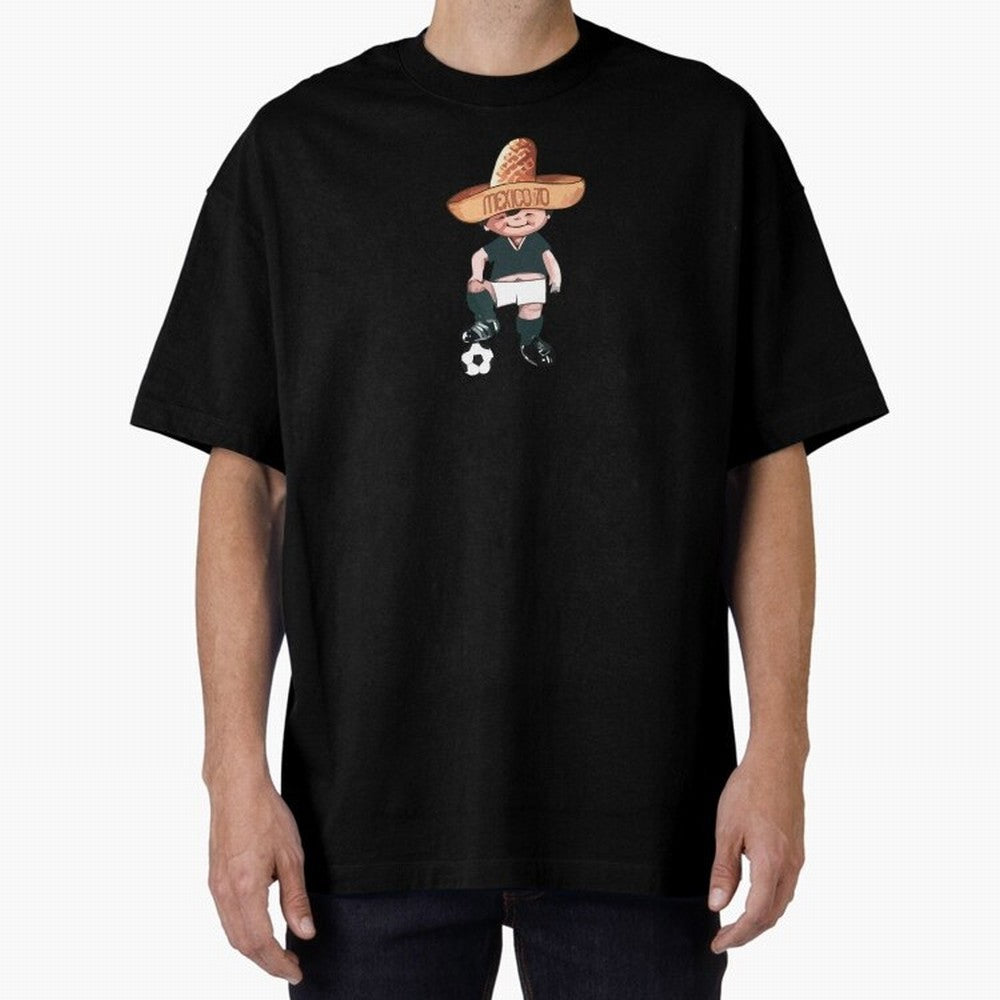 Classic Soccer Retro Mexico 1970 Oversized T-Shirt Relive Legendary Nights from FIFA World Cup 2026 Spirit, Capturing England, Haaland, Match Day Excitement, Supporter Culture, Golden Goals and Global Football Passion; Ideal for Fans Who Follow