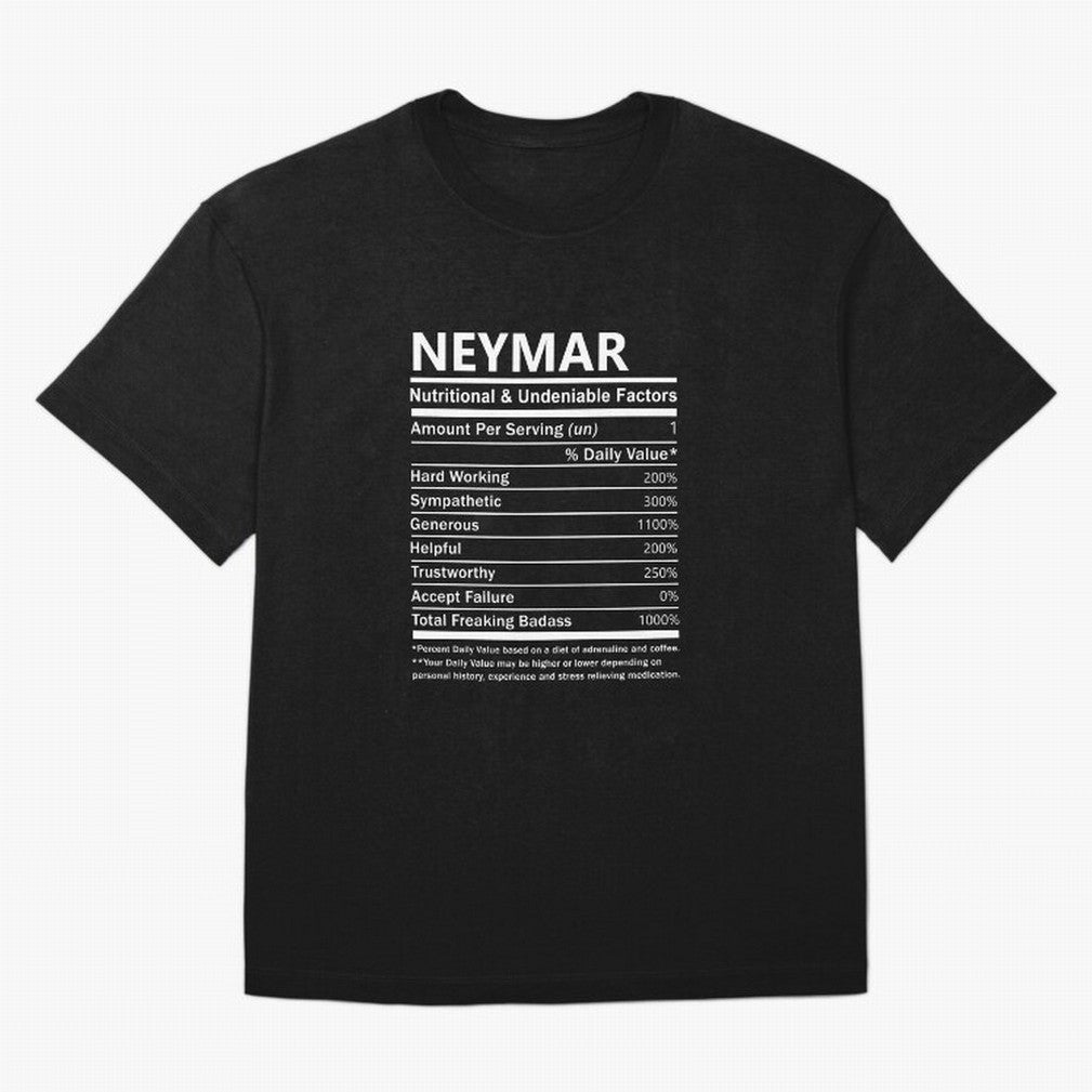 Neymar Name T Shirt - Neymar Nutritional And Undeniable Factors Gift Item Tee Essential T-Shirt Stand with Match Day Hype around FIFA World Cup 2026, Messi, CR7 and Mbappe, Brazil, Portugal and Argentina, Match Day Excitement, Supporter Culture,