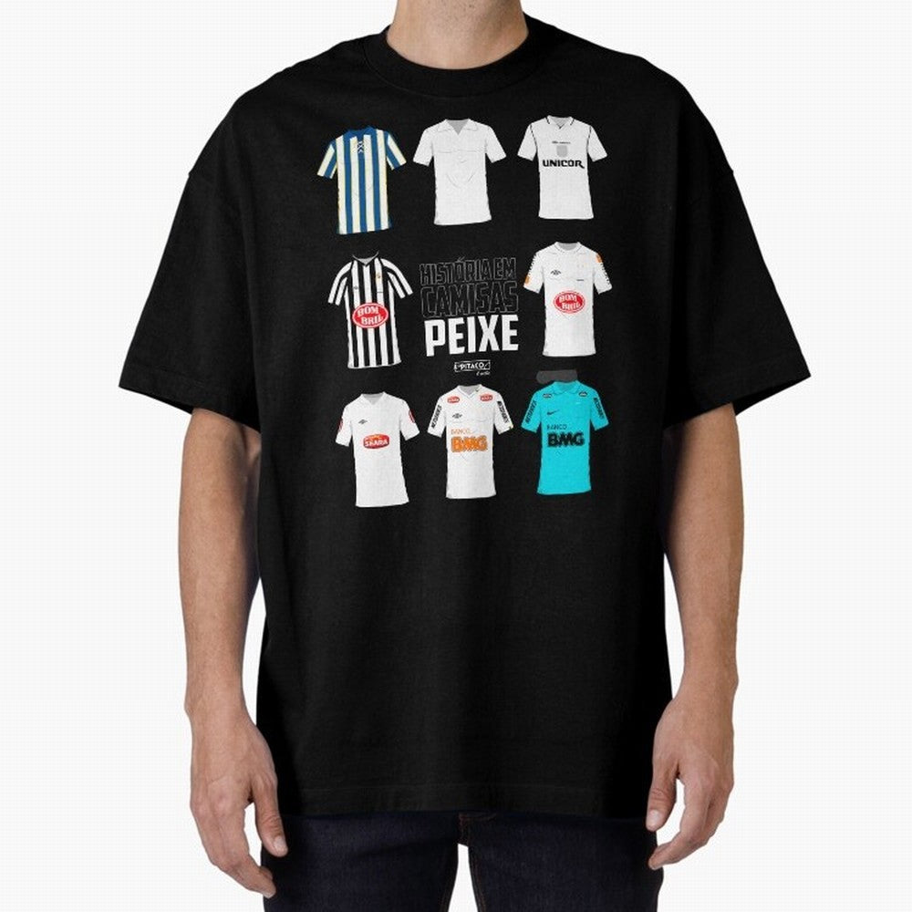 History in Shirts - Santos Classic T-Shirt Fuel Global Football Passion for FIFA World Cup 2026 Group Stage, with Messi and Cristiano Ronaldo, Portugal, Champion Mindset, Group Stage Buzz, Knockout Tension and Passionate Fan Culture; Ideal for Fans