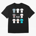 History in Shirts - Santos Classic T-Shirt Fuel Global Football Passion for FIFA World Cup 2026 Group Stage, with Messi and Cristiano Ronaldo, Portugal, Champion Mindset, Group Stage Buzz, Knockout Tension and Passionate Fan Culture; Ideal for Fans