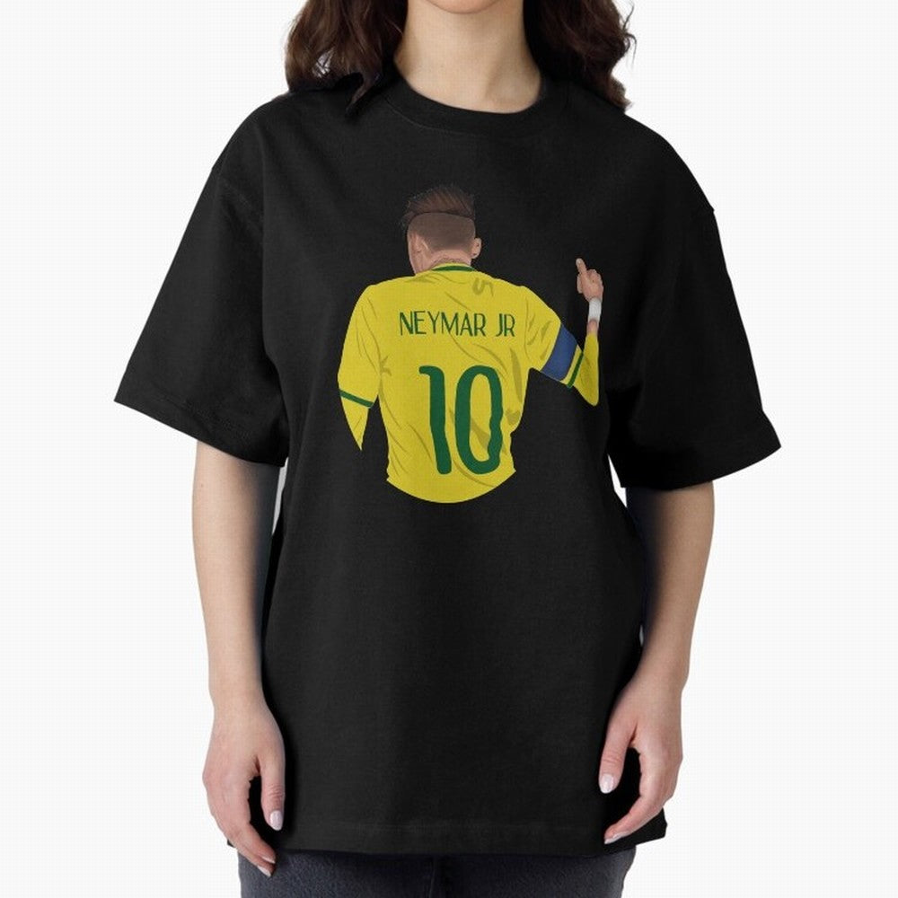 Neymar Junior Oversized T-Shirt Honor the Football Icons of FIFA World Cup 2026 Group Stage Spirit, Filled with England and Germany, Haaland and Mbappe, Fan Favorite Moments, National Team Passion, Big Match Drama and Soccer History; Great for
