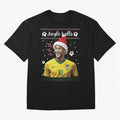 Jingle Balls Christmas Football Fan Art with Santa Neymar Active T-Shirt Show Up for the Glory of Match Day Hype around FIFA World Cup 2026 USA Canada Mexico, Messi and Cristiano Ronaldo, Argentina and Brazil, Vintage Soccer Flavor, Modern Football