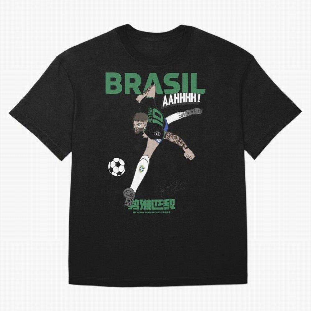 NEYMAR BRAZIL Oversized T-Shirt Treasure FIFA World Cup 2026 for Fans of Mbappe and Neymar and Spain, Bringing Football History, Final Match Energy, Crowd Noise and Once in a Lifetime Moments; Great for Watch Parties, Sports Bars, Family Nights,