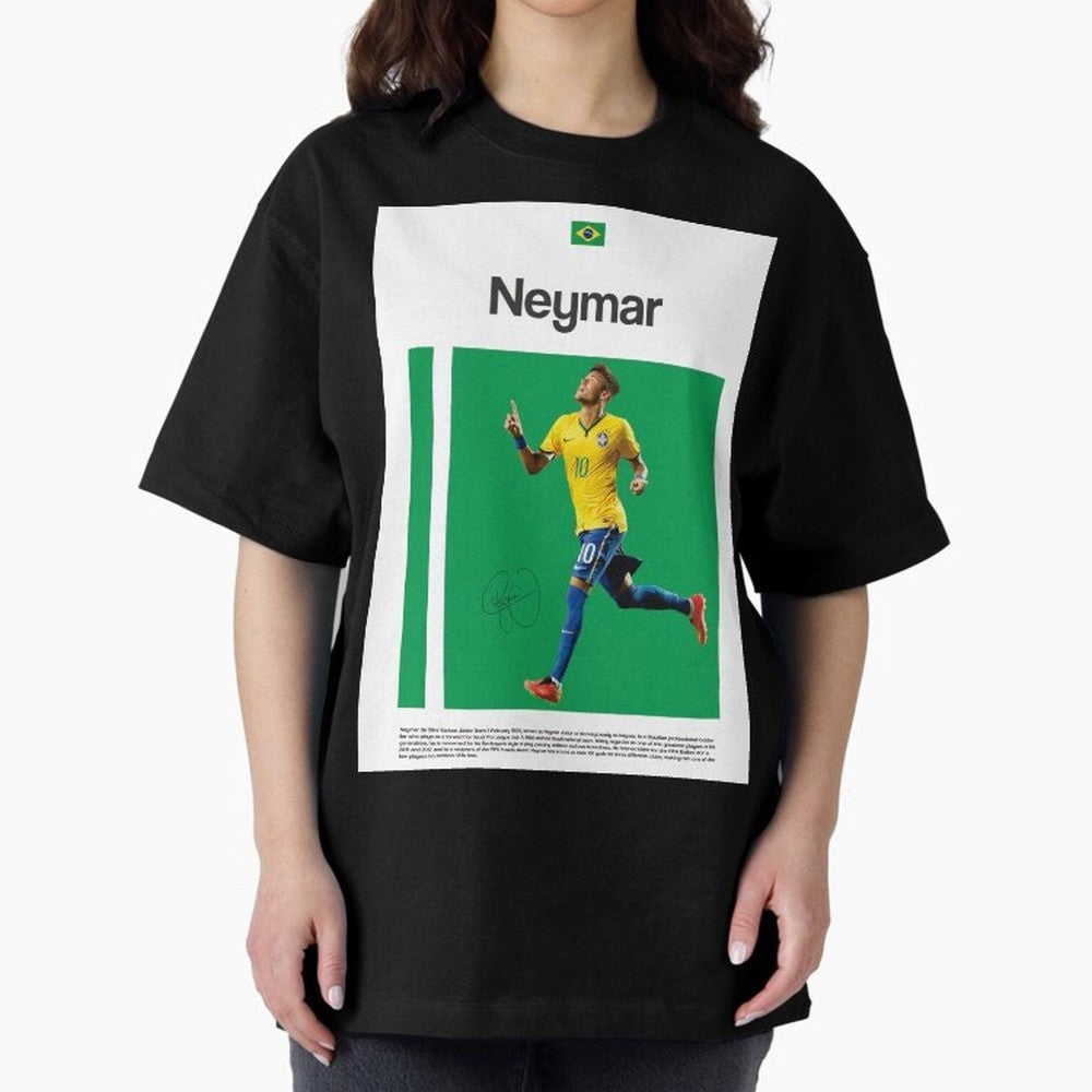 Neymar poster Classic T-Shirt Bring International Match Energy to FIFA World Cup 2026 USA Canada Mexico Featuring Messi, Neymar and Mbappe, Brazil Energy, Football History, Final Match Energy, Crowd Noise and Once in a Lifetime Moments; Ideal for