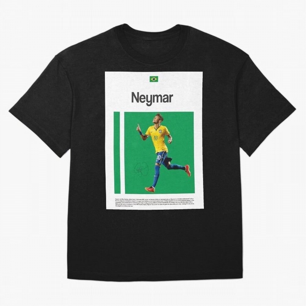 Neymar poster Classic T-Shirt Bring International Match Energy to FIFA World Cup 2026 USA Canada Mexico Featuring Messi, Neymar and Mbappe, Brazil Energy, Football History, Final Match Energy, Crowd Noise and Once in a Lifetime Moments; Ideal for