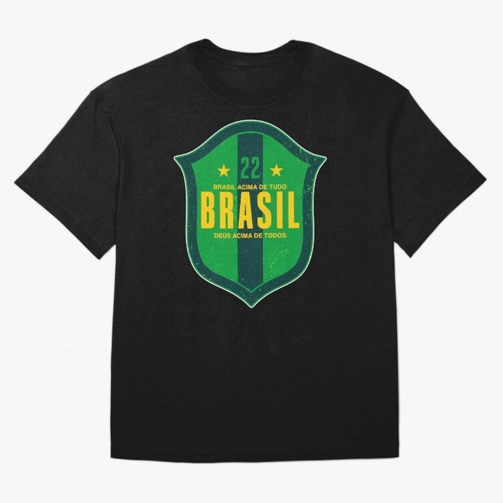 BRAS?O BRASIL 22 Oversized T-Shirt Stand Proud for FIFA World Cup 2026 Group Stage Highlighting Cristiano Ronaldo, Argentina, France and Brazil Energy, Soccer Culture, Superstar Moments, National Team Dreams and Competitive Fire; Made for Die Hard