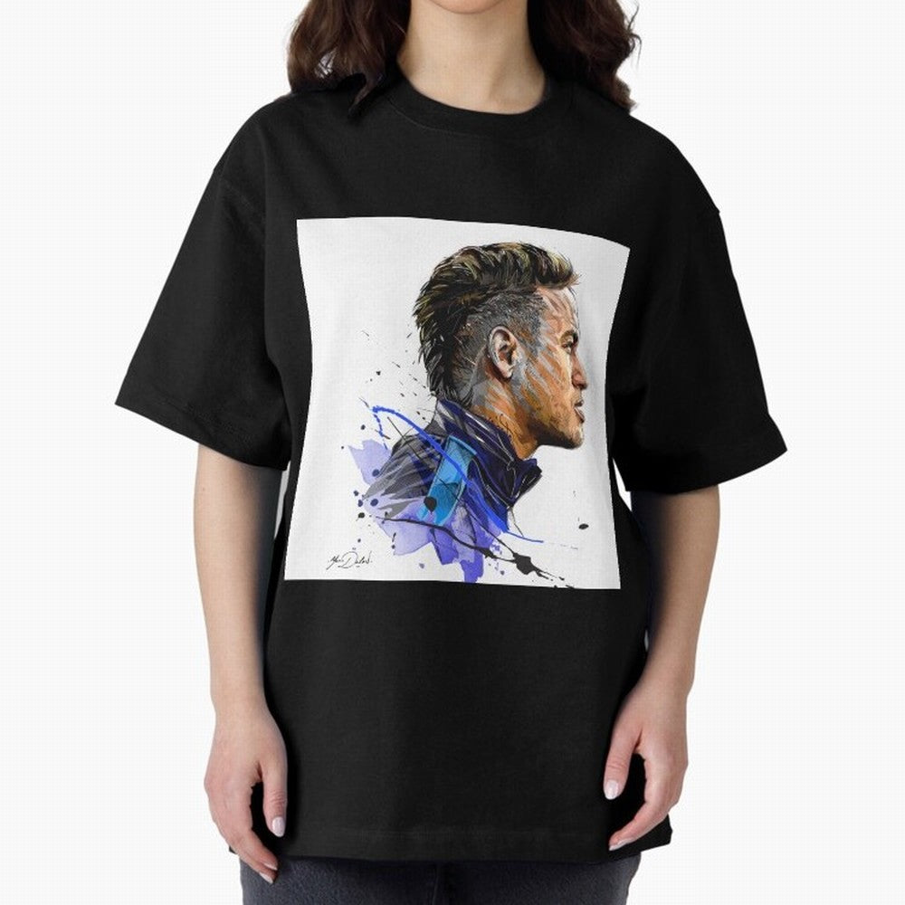 Neymar Design Oversized T-Shirt Upgrade Match Day Hype around FIFA World Cup 2026 Group Stage, Messi, CR7 and Mbappe, Brazil, Stadium Chants, National Pride, Trophy Dreams and Unforgettable Football Memories; Perfect for Supporters Who Want Bold