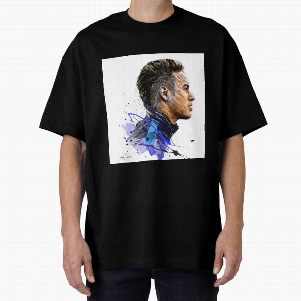 Neymar Design Oversized T-Shirt Upgrade Match Day Hype around FIFA World Cup 2026 Group Stage, Messi, CR7 and Mbappe, Brazil, Stadium Chants, National Pride, Trophy Dreams and Unforgettable Football Memories; Perfect for Supporters Who Want Bold