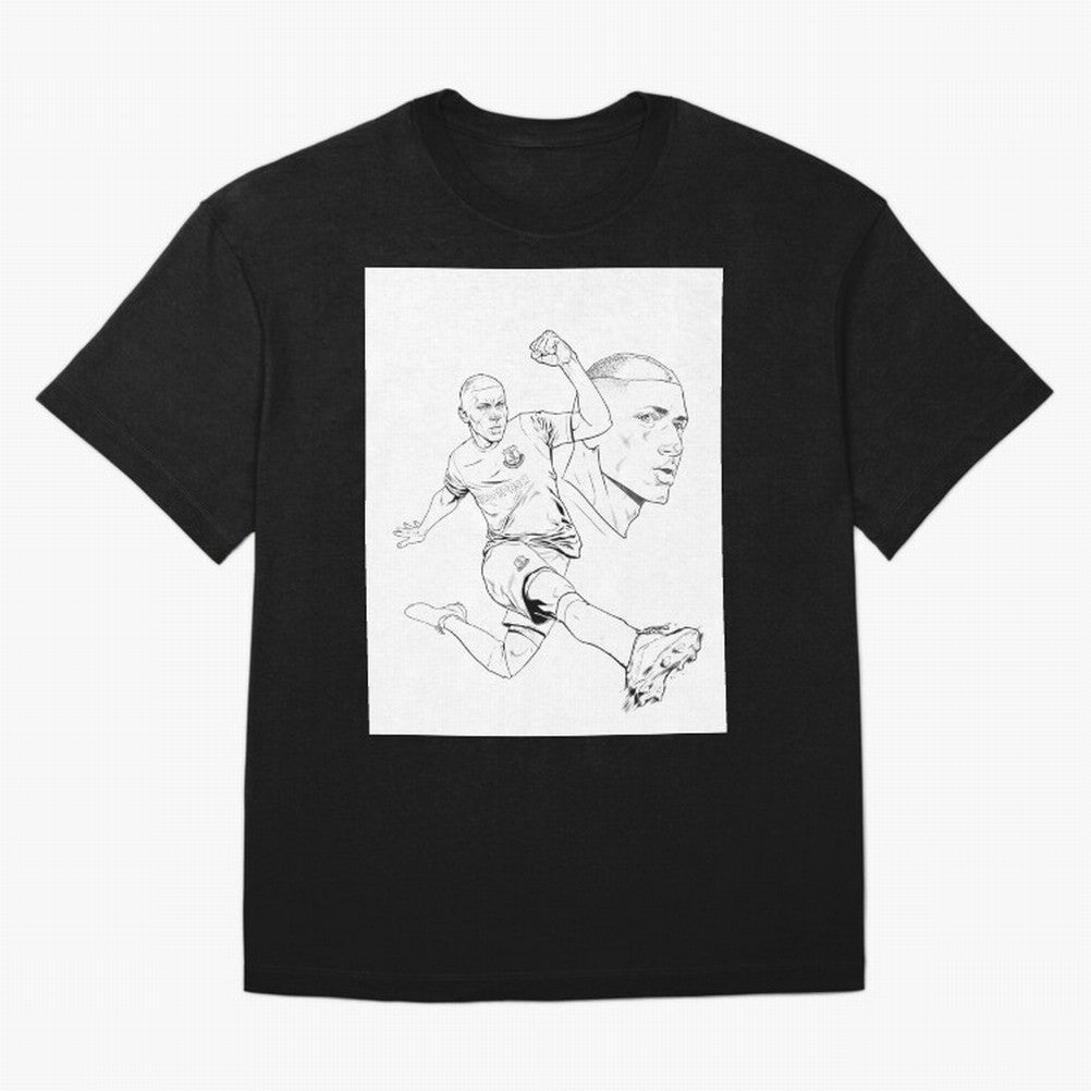 richarlison Oversized T-Shirt Keep the Legacy of the FIFA World Cup 2026 USA Canada Mexico Journey through Mbappe Highlights, Brazil Pride, Stadium Chants, National Pride, Trophy Dreams and Unforgettable Football Memories; Made for Collectors Who