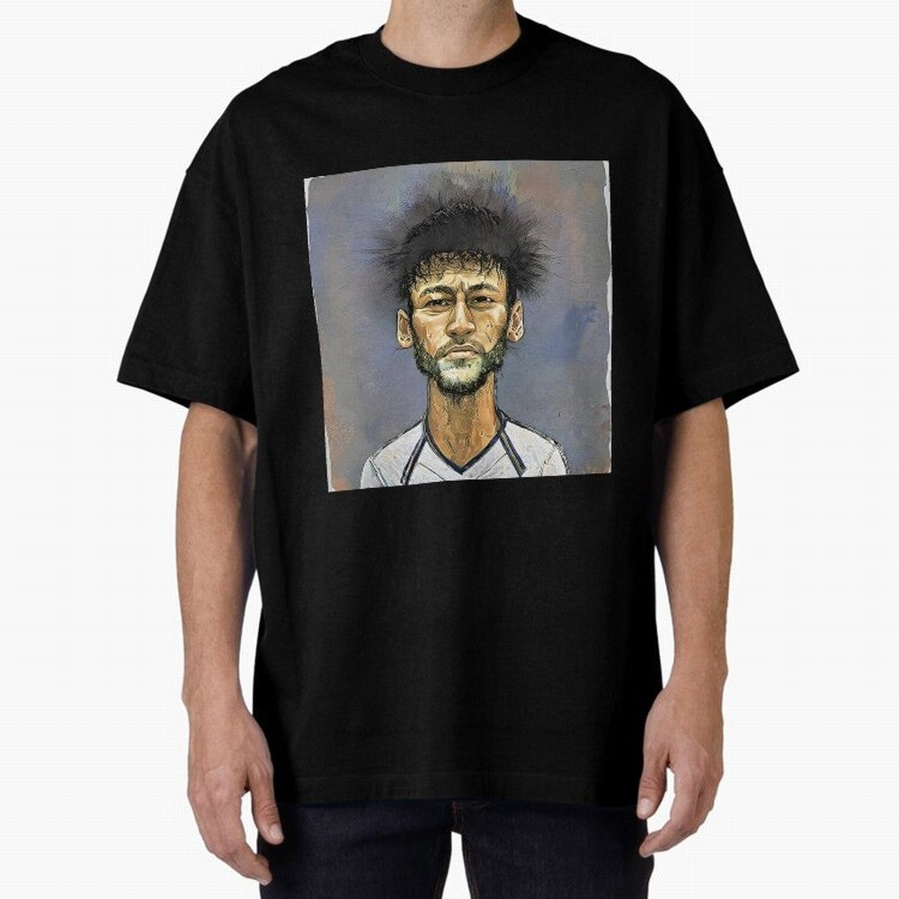 Portrait of neymar Oversized T-Shirt Celebrate Global Passion for FIFA World Cup 2026 Group Stage Built around Haaland and Mbappe, Spain Energy, Stadium Chants, National Pride, Trophy Dreams and Unforgettable Football Memories; Perfect for People