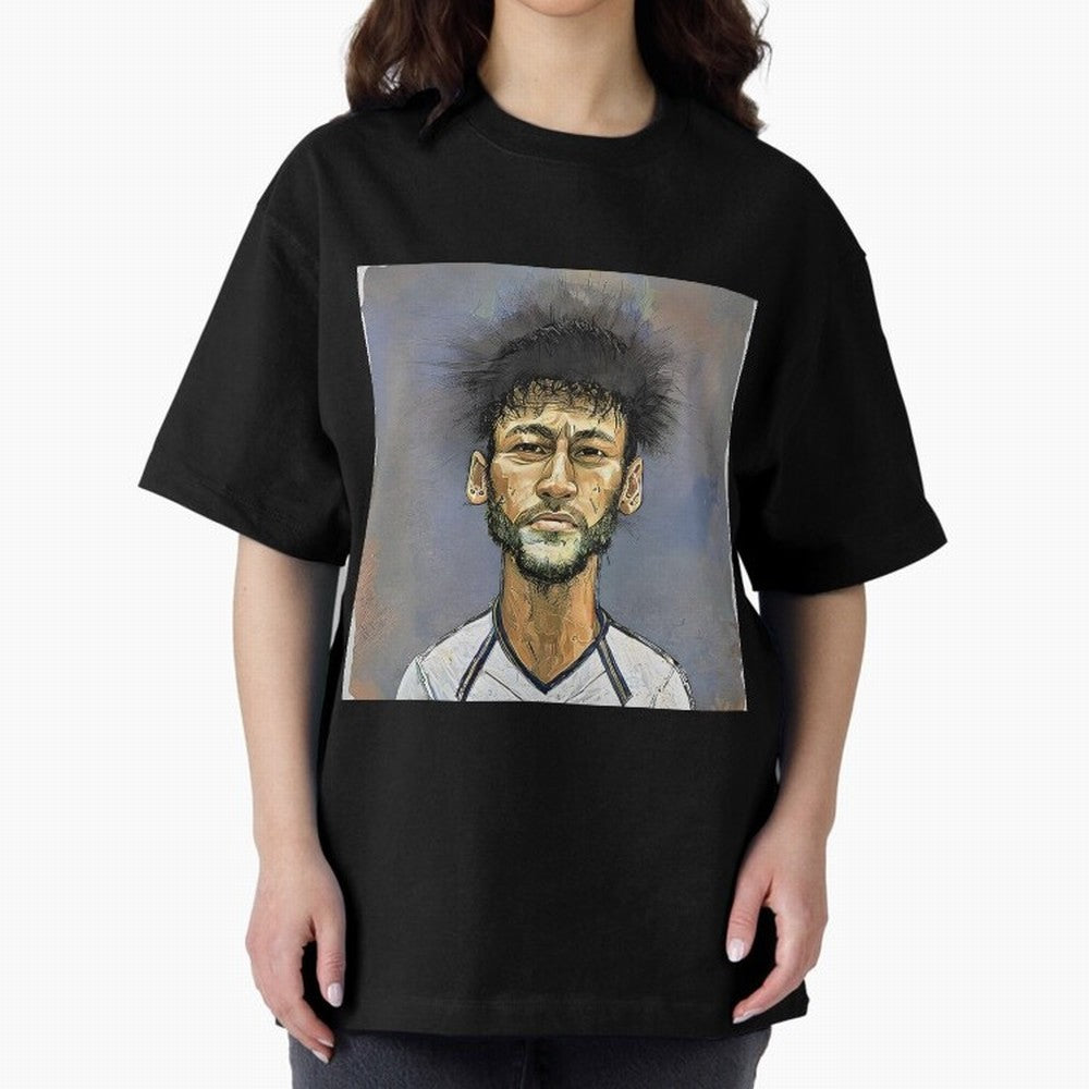 Portrait of neymar Oversized T-Shirt Celebrate Global Passion for FIFA World Cup 2026 Group Stage Built around Haaland and Mbappe, Spain Energy, Stadium Chants, National Pride, Trophy Dreams and Unforgettable Football Memories; Perfect for People