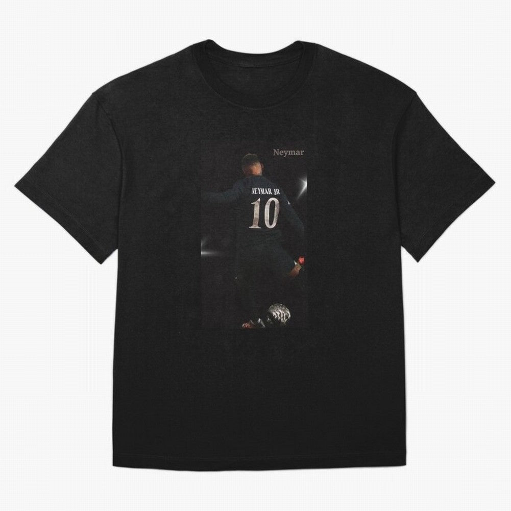 Neymar black version Oversized T-Shirt Upgrade Global Football Passion for FIFA World Cup 2026, Inspired by Cristiano Ronaldo, Haaland and CR7, Portugal, Game Day Rituals, Football Legends, Country Pride and the Road to the Final; Made for Die Hard