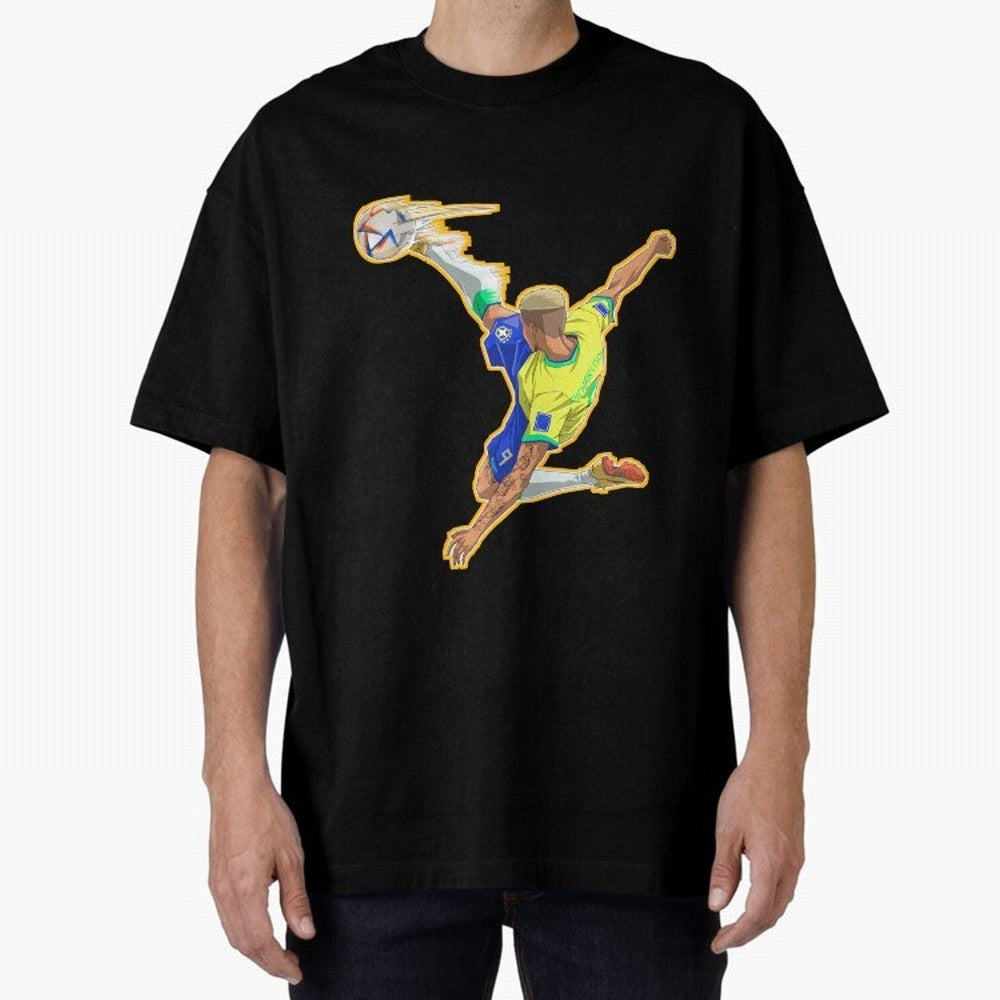 Richarlison Anime Goal Essential T-Shirt Show Up for the Glory of FIFA World Cup 2026 USA Canada Mexico Spirit, Connected to Germany, Messi, CR7 and Mbappe, Sports Nostalgia, International Competition, Famous Players and Unforgettable Victories;