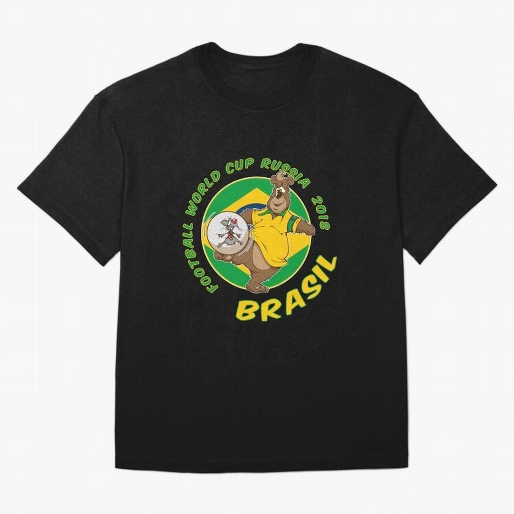 Football Russia 2018 World Cup Brazil T shirts and Merchandise Oversized T-Shirt Celebrate Fan Culture around FIFA World Cup 2026 USA Canada Mexico for Fans of Cristiano Ronaldo and France, Bringing Match Day Excitement, Supporter Culture, Golden