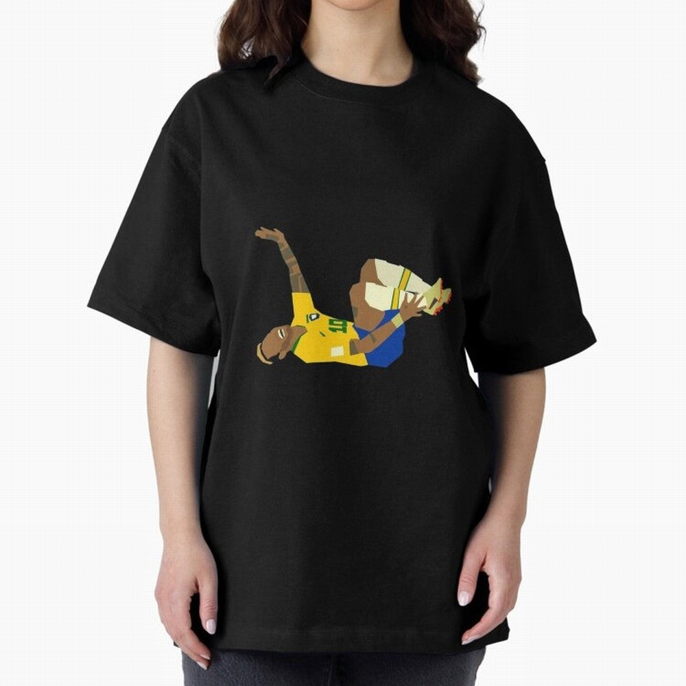 Falling Brazilian Player Classic T-Shirt Show Passion for the Stars of FIFA World Cup 2026 Group Stage for Fans of CR7 and England, France and Netherlands, Bringing Soccer Culture, Superstar Moments, National Team Dreams and Competitive Fire; Great