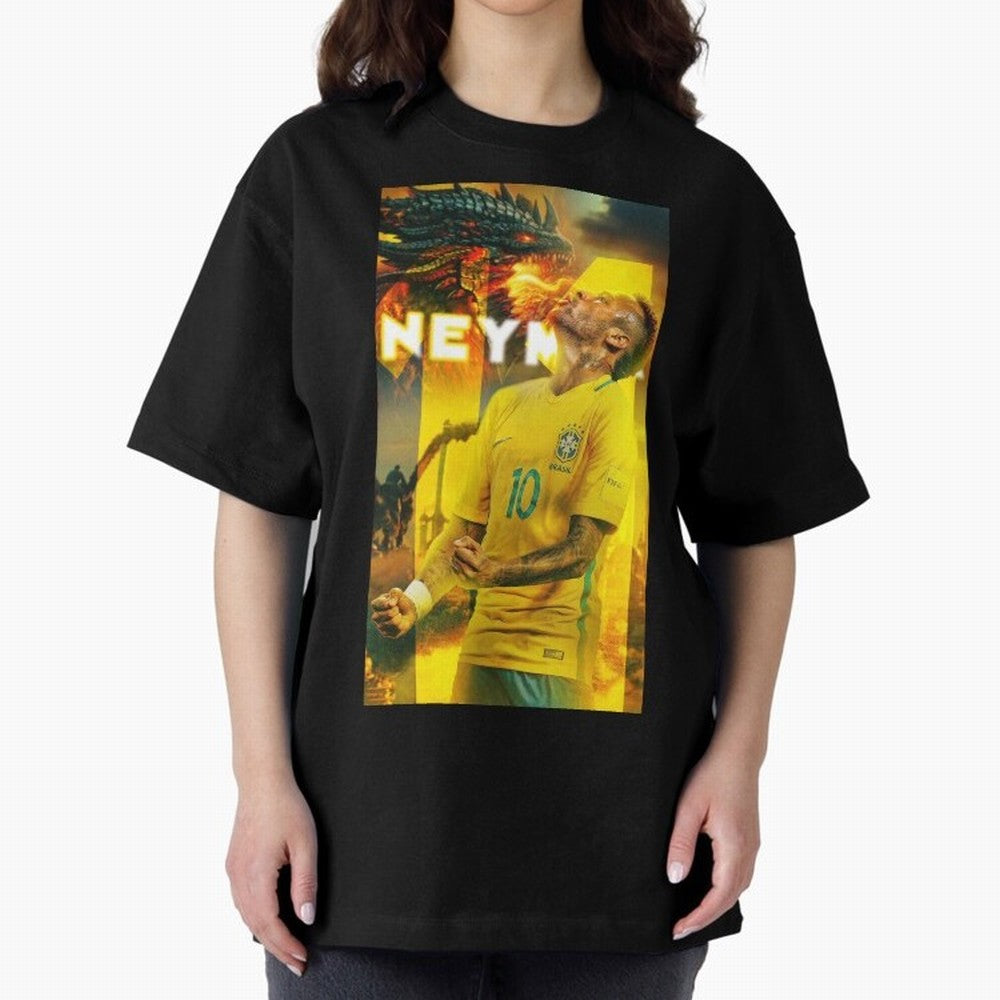 Art Neymar Wallpaper Classic T-Shirt Bring a Champion Mindset to FIFA World Cup 2026 Spirit, Inspired by Brazil, Portugal and Argentina, Mbappe and Neymar, Football Festival Excitement, Trophy Ambitions, Country Rivalries and Star Player Buzz; Made