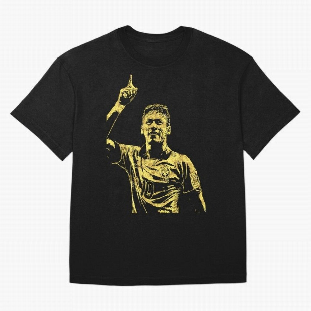 Neymar Fan Art Oversized T-Shirt Honor Football Greatness during FIFA World Cup 2026 Group Stage Driven by CR7, England and Germany Energy, Football Festival Excitement, Trophy Ambitions, Country Rivalries and Star Player Buzz; Great for Supporters