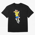 Neymar x Brazil Oversized T-Shirt Turn Up for FIFA World Cup 2026 USA Canada Mexico for Fans of Neymar, Haaland and Cristiano Ronaldo and Argentina and Brazil, Bringing Classic Soccer Heritage, Championship Pressure, Fan Loyalty and International