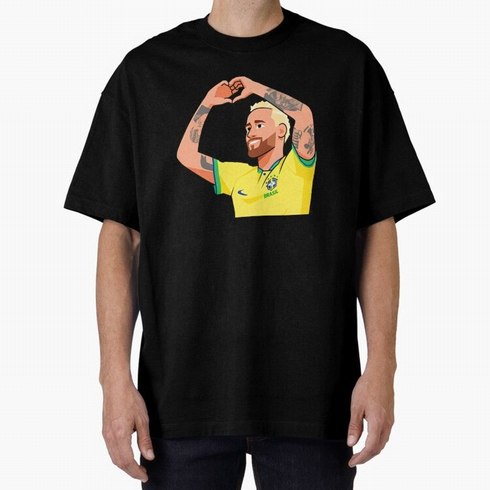 World Cup Neymar Oversized T-Shirt Support the Legends of Global Football Passion for FIFA World Cup 2026, Capturing CR7, Germany, Game Day Rituals, Football Legends, Country Pride and the Road to the Final; Perfect for People Who Love Argentina,