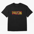 Barcelona city 2 Oversized T-Shirt Follow Every Goal of FIFA World Cup 2026 USA Canada Mexico for Fans of CR7 and England, France and Netherlands, Bringing Championship Spirit, Famous Goals, Roaring Crowds and International Football Unity; Ideal