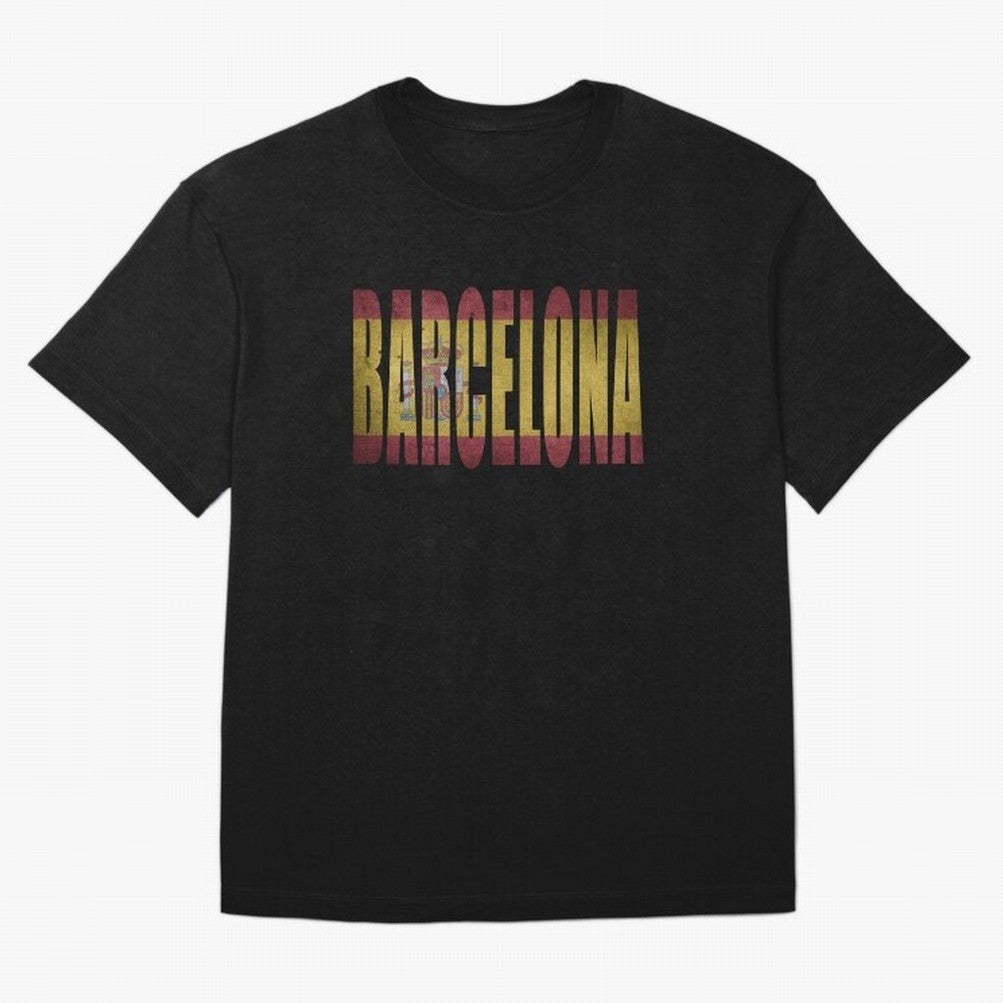 Barcelona city Oversized T-Shirt Relive FIFA World Cup 2026 USA Canada Mexico for Fans of Messi and Germany, Bringing Fan Favorite Moments, National Team Passion, Big Match Drama and Soccer History; Perfect for People Who Love Argentina, Brazil,