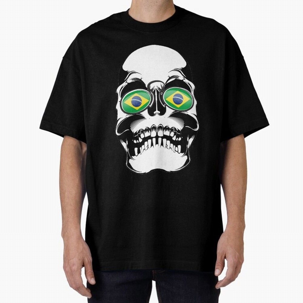 Brazil World Cup Oversized T-Shirt Show Your Love for FIFA World Cup 2026 USA Canada Mexico Spirit, Celebrating England and Germany, CR7, Tournament Hype, Historic Matchups, Family Viewing Parties and Global Sports Pride; Made for Die Hard