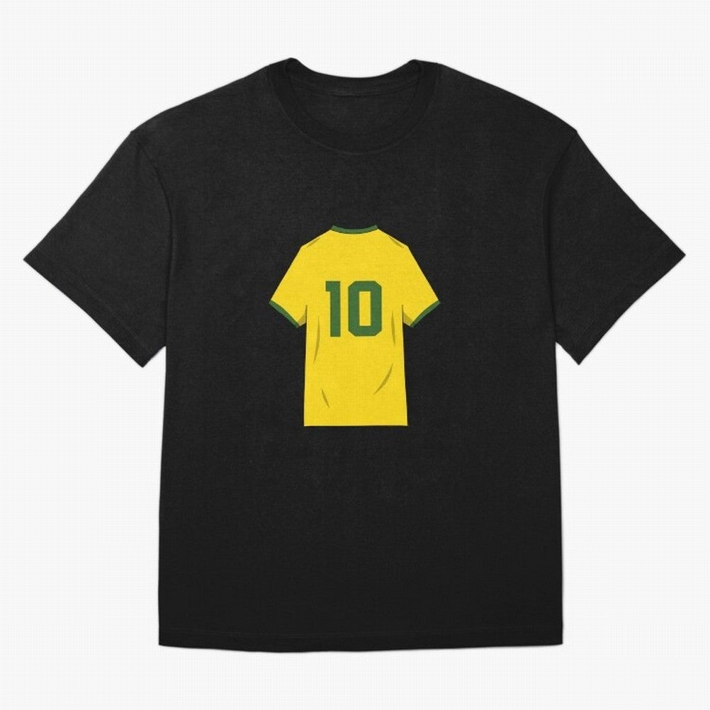 Pele Classic World Cup Jersey Oversized T-Shirt Enjoy the Biggest Football Party of FIFA World Cup 2026 USA Canada Mexico for Fans of Haaland and Mbappe and Brazil, Bringing Fan Favorite Moments, National Team Passion, Big Match Drama and Soccer