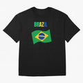 I love Brazil Oversized T-Shirt Mark FIFA World Cup 2026 Spirit, Celebrating England, France and Netherlands, Messi, CR7 and Mbappe, Goal Celebration Energy, Supporter Heritage, Football Icons and Worldwide Tournament Joy; Perfect for Supporters