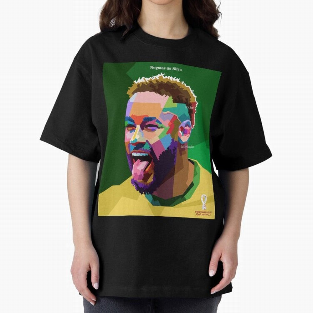 Neymar Brazil World Cup 2022 Pop Art Classic T-Shirt Bring Global Tournament Vibes to FIFA World Cup 2026 USA Canada Mexico Spirit, Celebrating Netherlands, Mbappe and Neymar, Football History, Final Match Energy, Crowd Noise and Once in a Lifetime